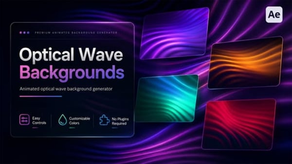 Optical Wave Background Generator for After Effects