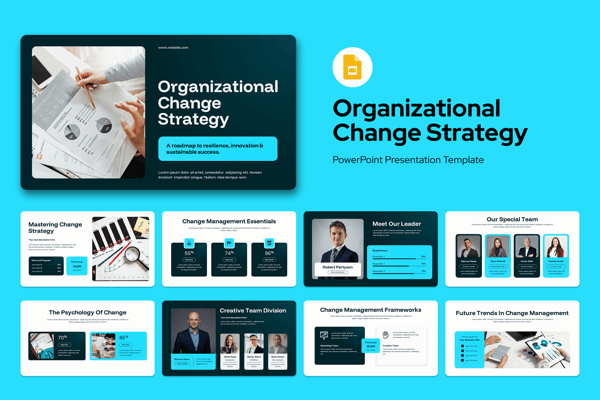 Organizational Change Strategy Deck Google Slides