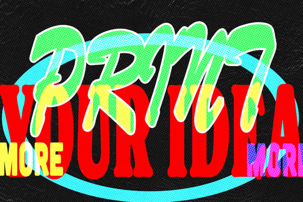 Overprint Text Effect