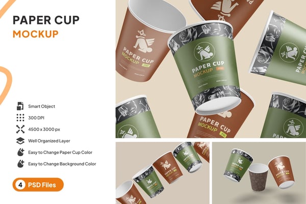 Paper Cup Mockup