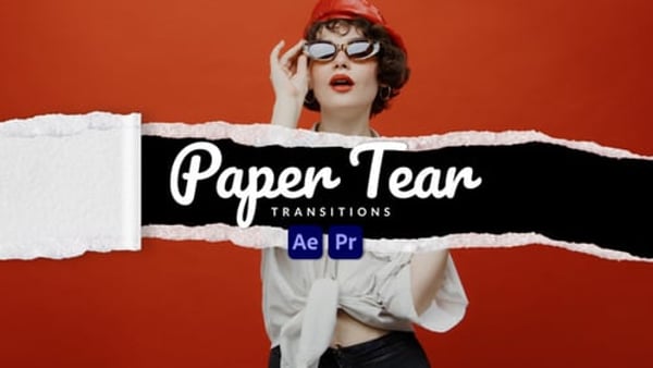 Paper Tear Transitions for After Effects & Premiere Pro | Paper Rip MOGRT