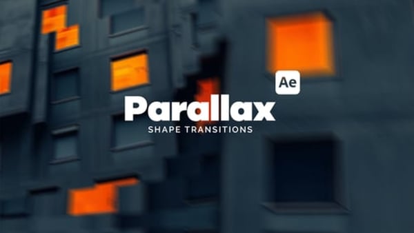 Parallax Shape Transitions for After Effects | Mask Slideshow Pack