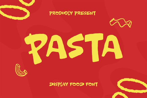 Pasta - Food Font