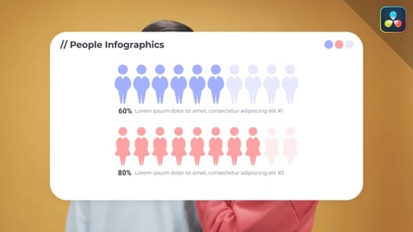 People Charts Infographics | DaVinci Resolve
