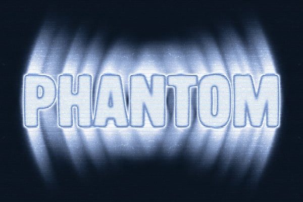 Phantom Smudged Scanner Text Effect