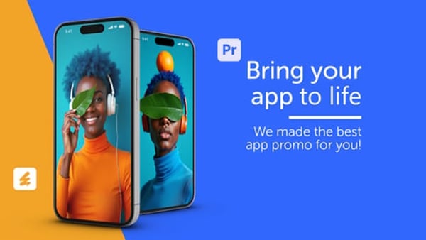 Phone Mockup App Promo for Premiere Pro | UI/UX Screen Showcase in 4K