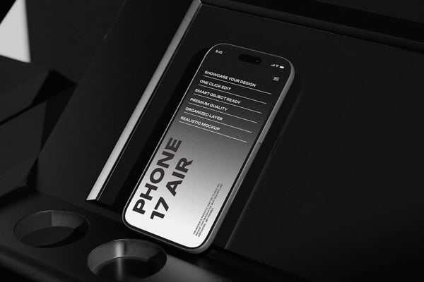 Phone Mockup On A Gym Floor