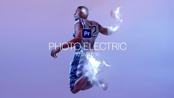 Photo Electric Animator for Premiere Pro - Electric Energy Photo Animation Effect Template