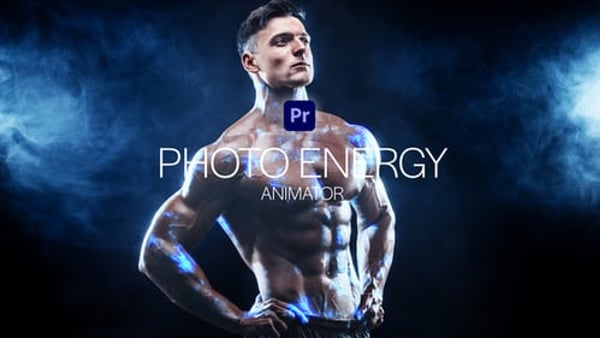 Photo Energy Animator for Premiere Pro - Dynamic Energy Photo Animation Template