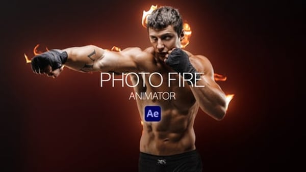 Photo Fire Animator - Fire Burn Photo Animation Template