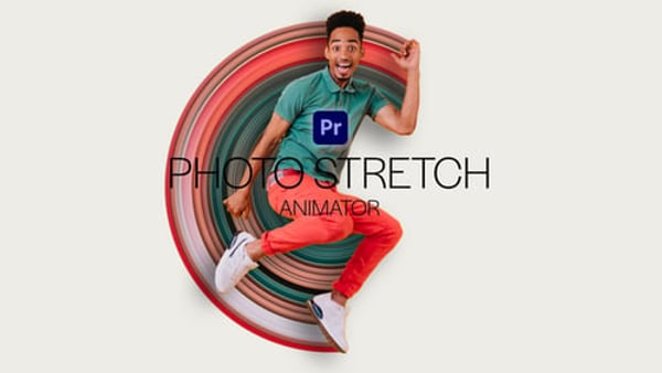 Photo Stretch Animator for Premiere Pro - Stretch Distortion Photo Animation Template