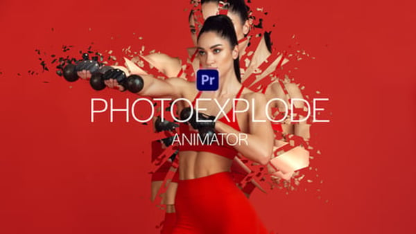 PhotoExplode Animator for Premiere Pro - Explosion Photo Animation Effect Template