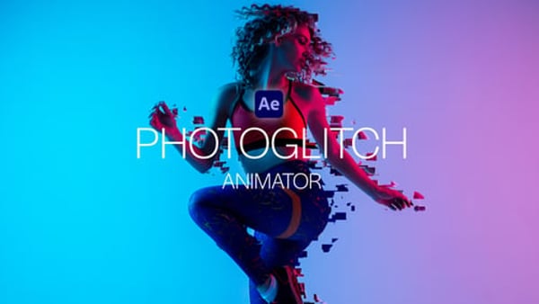 PhotoGlitch Animator - Glitch Distortion Photo Animation Template
