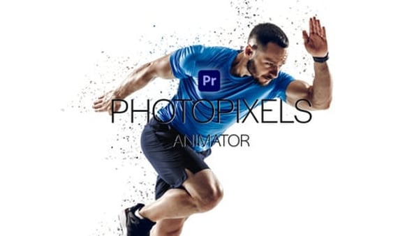 PhotoPixels Animator for Premiere Pro - Pixel Grid Photo Animation Template