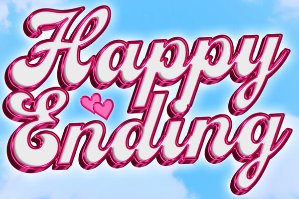 Pink Glossy Text Effect