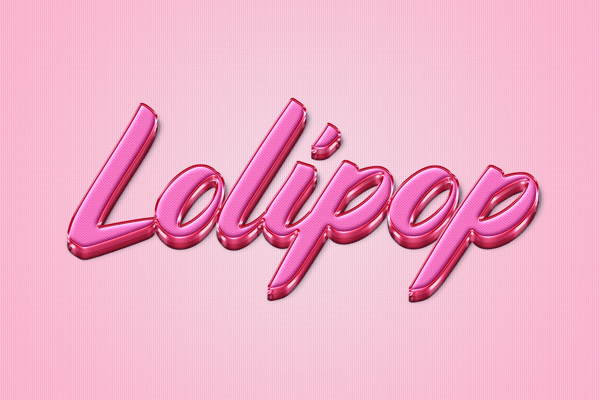 Pink Playful Text Effect