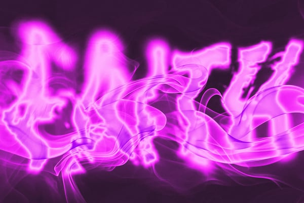 Pink Smoke Text Effect