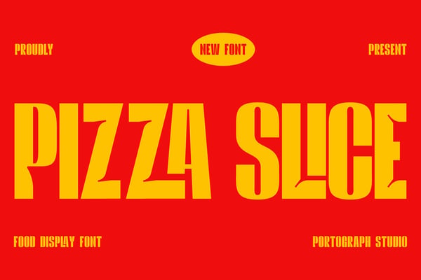 Pizza Slice – Food Font