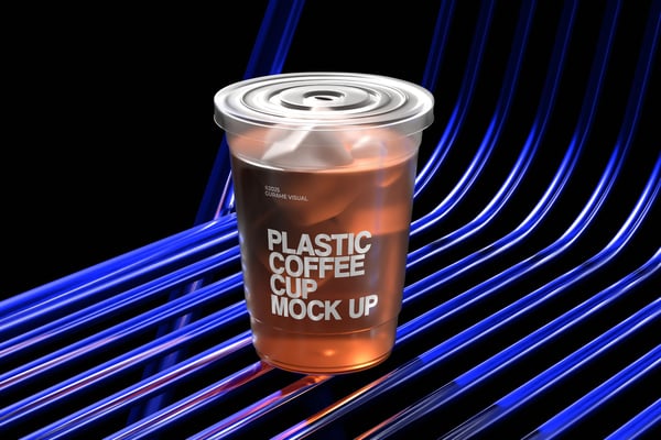 Plastic Coffee Cup Mockup