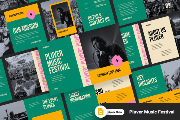 Pluver – Music Festival Concert Google Slides