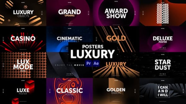 Posters Luxury - Elegant Luxury Poster Motion Template Pack