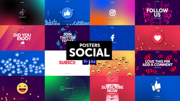 Posters Social Media - Social Media Poster Motion Template Pack