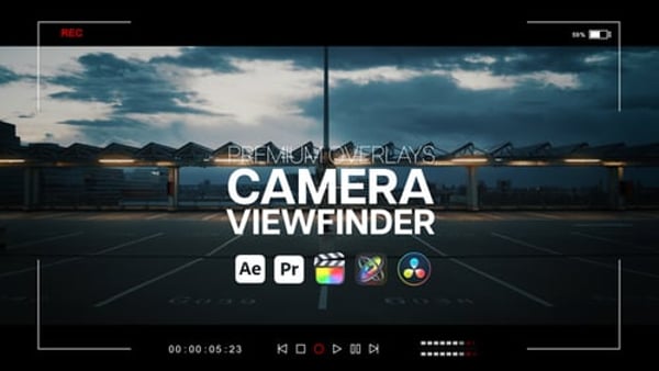 Premium Overlays Camera Viewfinder - HUD Camera Frame Motion Effects Pack