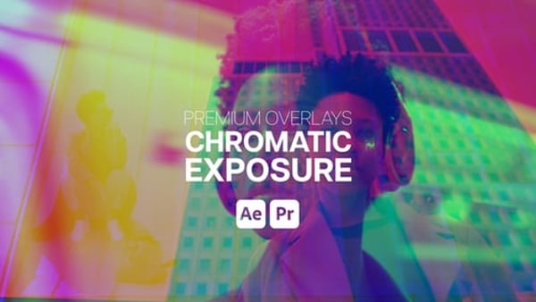 Premium Overlays Chromatic Exposure - RGB Light Leak Motion Effects Pack