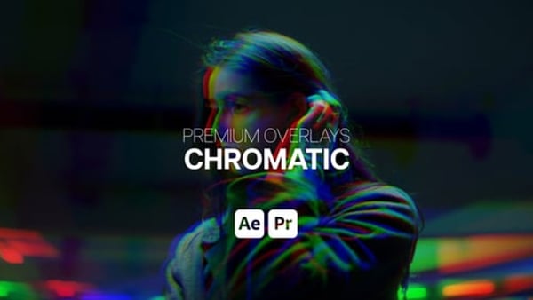 Premium Overlays Chromatic - RGB Split Glitch Motion Effects Pack