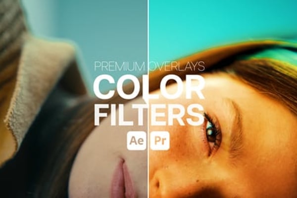 Premium Overlays Color Filters - Cinematic Gradient Blend Mode Effects Pack