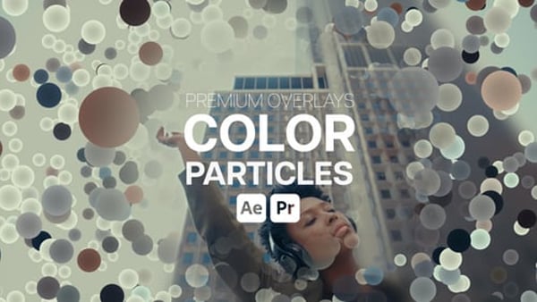 Premium Overlays Color Particles - Vibrant Floating Particle Motion Effects Pack