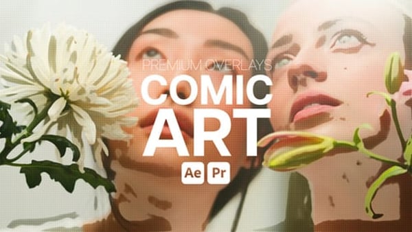 Premium Overlays Comic Art - Pop Art Halftone Motion Effects Pack