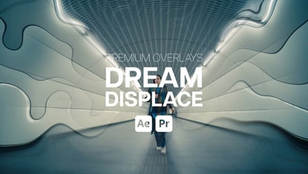 Premium Overlays Dream Displace - Abstract Liquid Distortion Motion Effects Pack