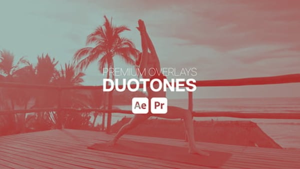 Premium Overlays Duotones - Duotone Color Motion Overlay Effects Pack