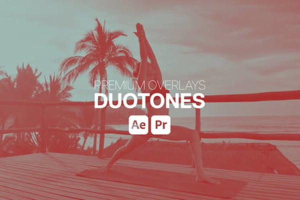 Premium Overlays Duotones - Duotone Color Motion Overlay Effects Pack