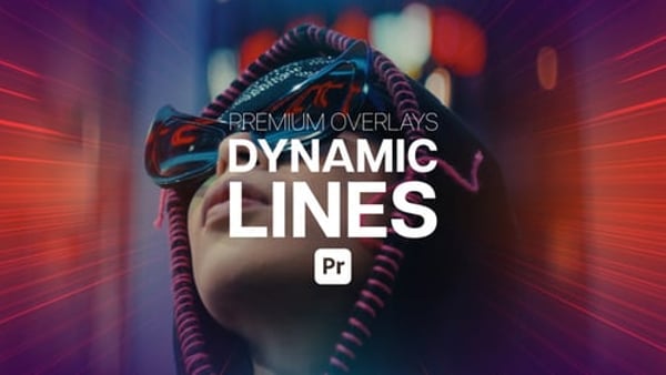 Premium Overlays Dynamic Lines for Premiere Pro – Abstract Animated Motion Effects Pack