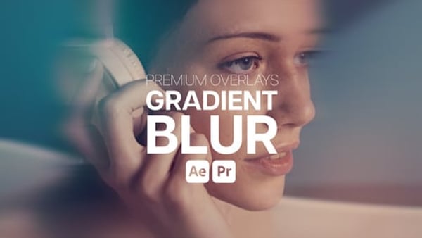 Premium Overlays Gradient Blur - Smooth Color Blur Motion Effects Pack