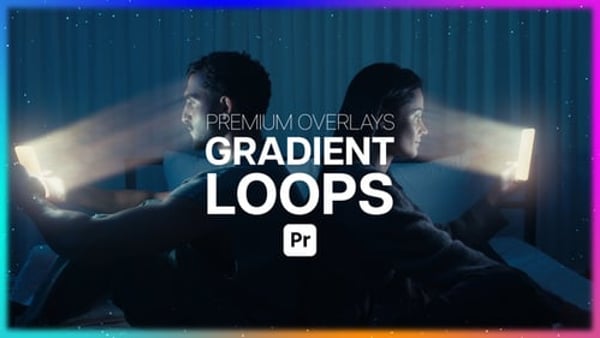 Premium Overlays Gradient Loops for Premiere Pro – Seamless Animated Motion Effects Pack