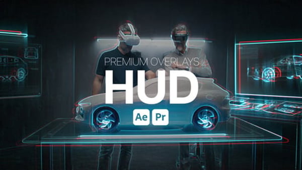 Premium Overlays HUD - Futuristic Tech Interface Motion Effects Pack