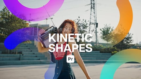 Premium Overlays Kinetic Shapes for Premiere Pro – Vertical Swipe UI Motion Pack