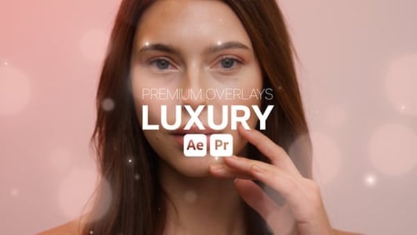 Premium Overlays Luxury - Elegant Gold Light Motion Overlay Effects Pack