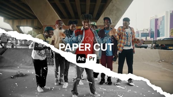 Premium Overlays Paper Cut - Paper Cutout Motion Overlay Effects Pack