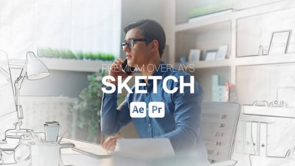 Premium Overlays Sketch - Hand Drawn Line Motion Effects Pack
