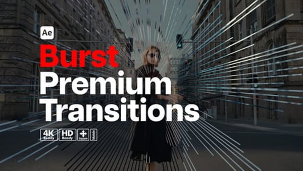 Premium Transitions Burst - Dynamic Impact Explosion Transition Effects Pack