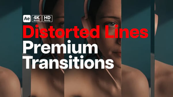 Premium Transitions Distorted Mirror - Glitch Reflection Transition Effects Pack
