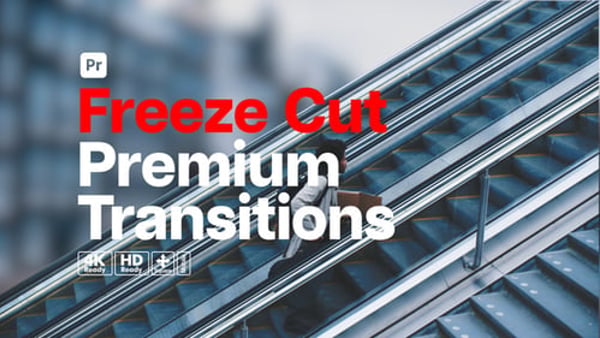 Premium Transitions Freeze Cut for Premiere Pro – Dynamic Impact Motion Pack