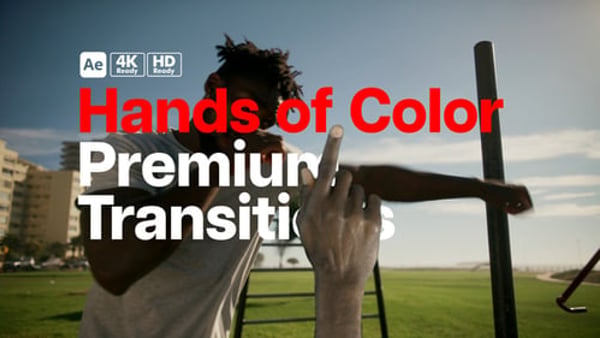 Premium Transitions Hands of Color - Diverse Hand Gesture Transition Effects Pack