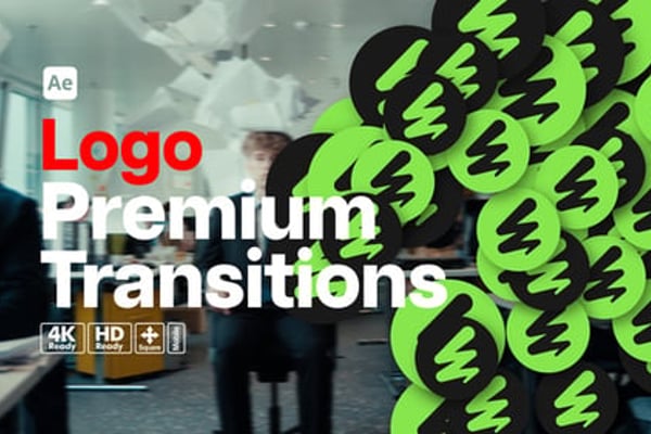 Premium Transitions Logo - Dynamic Brand Reveal Transition Effects Pack