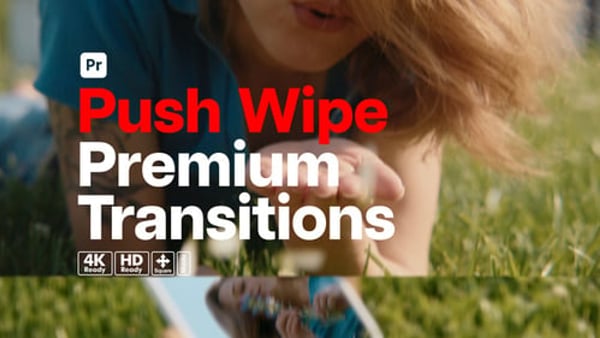 Premium Transitions Push Wipe for Premiere Pro – Smooth Modern Scene Transitions for Videos