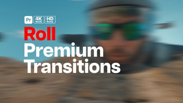 Premium Transitions Roll for Premiere Pro - Smooth Rolling Transition Effects Pack